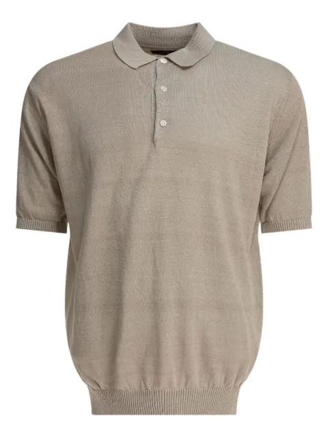 short-sleeve hemp polo shirt by BEAMS PLUS