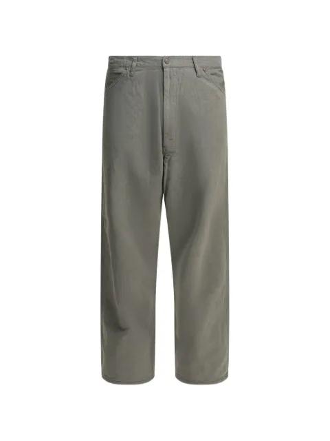 straight-leg workwear cotton trousers by BEAMS PLUS