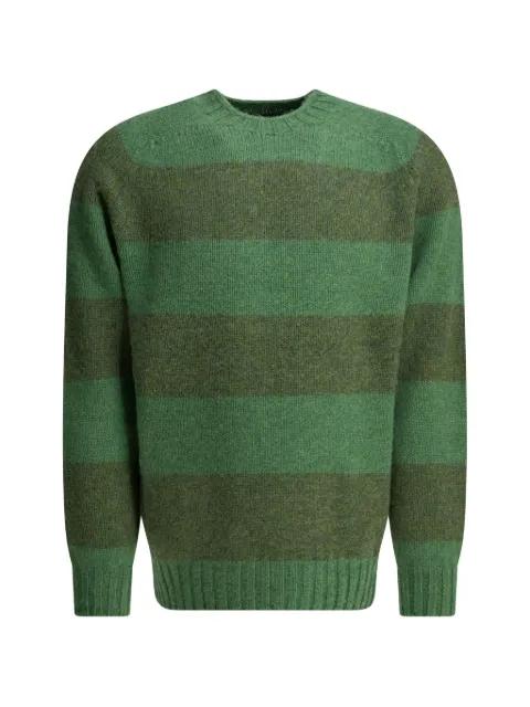 striped crew-neck sweater by BEAMS PLUS