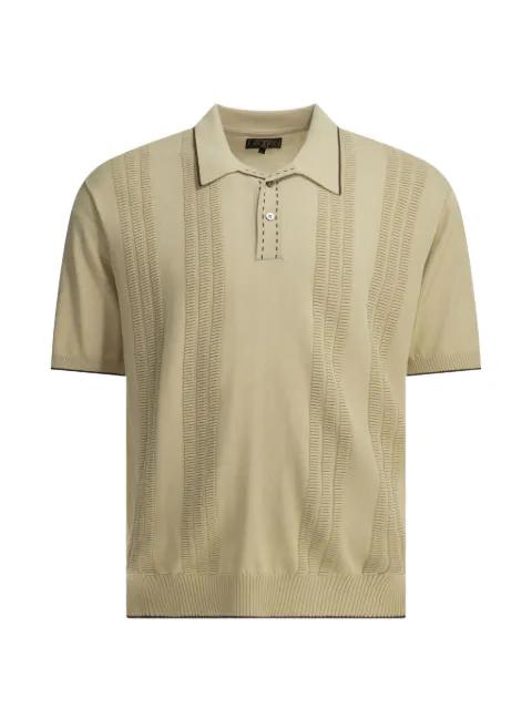 textured-knit polo shirt by BEAMS PLUS