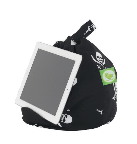 Skull and Cross Bones iPad, eReader & Book Mini Bean Bag by BEAN LAZY