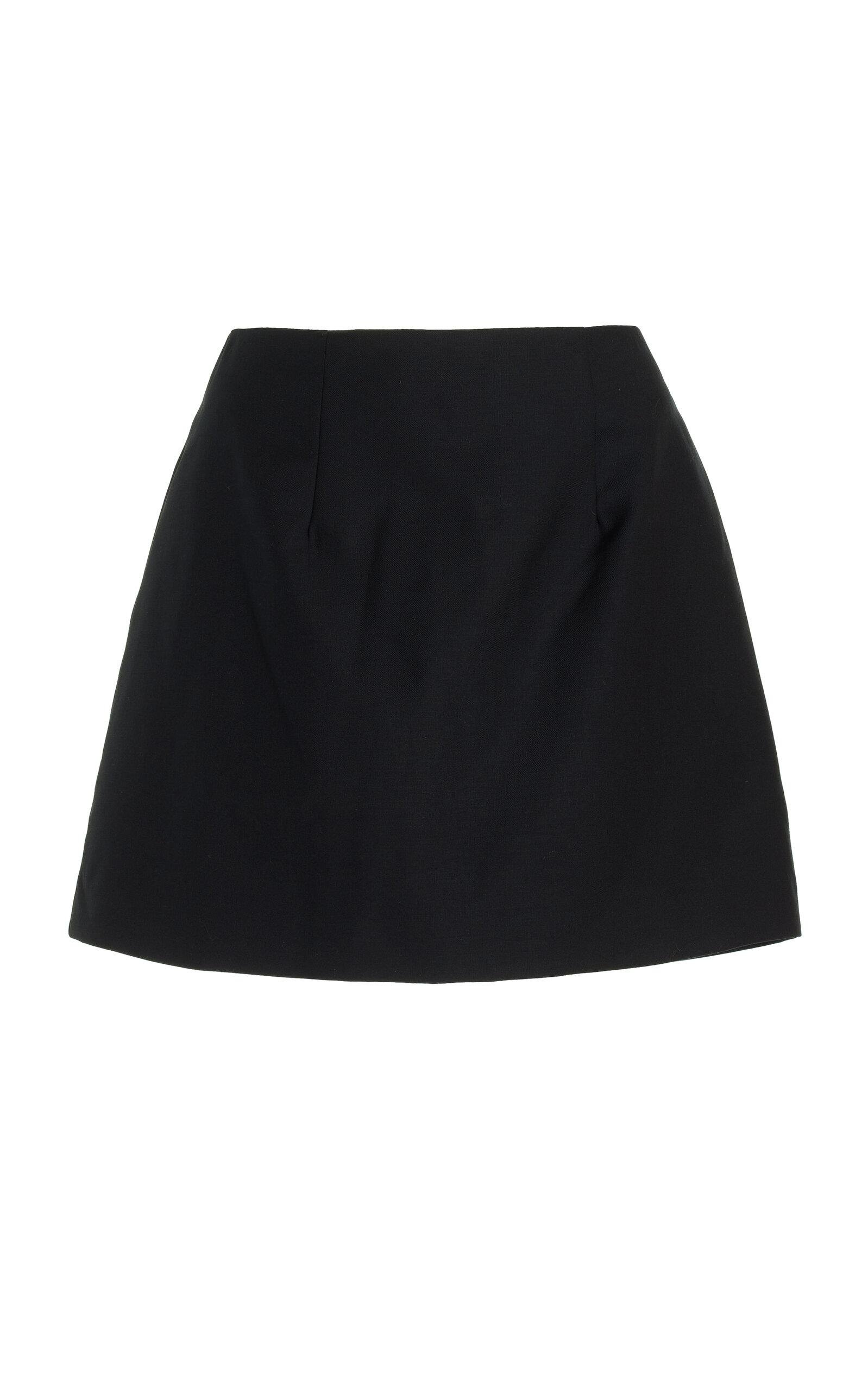 Beare Park - The Alexander Wool Mini Skirt - Black - AU 14 - Moda Operandi by BEARE PARK