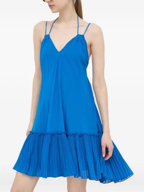 pleated ruffled mini dress by BEATRICE B