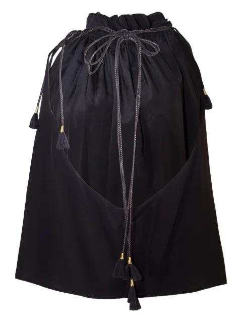 Bataki ruffled halter-neck blouse by BEATRIZ CAMACHO