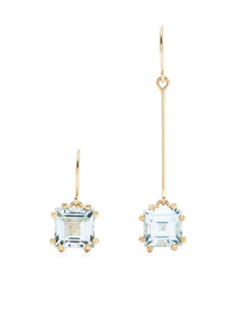 asymmetric-design drop earrings by BEATRIZ PALACIOS