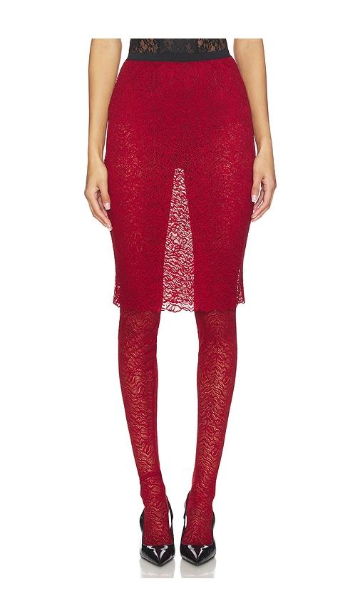 Beaufille Dorado Skirt Legging in Burgundy by BEAUFILLE