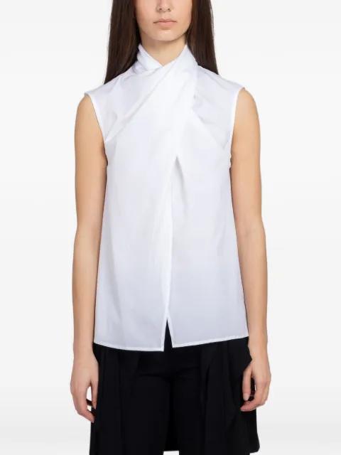Calla crossover sleeveless blouse by BEAUFILLE