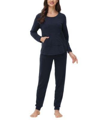 Women's Kangaroo Long Sleeve Top with Jogger Set by BEAUTYREST