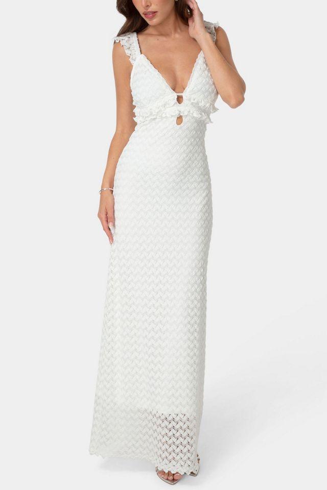 Bebe Lace Keyhole Maxi Dress by BEBE