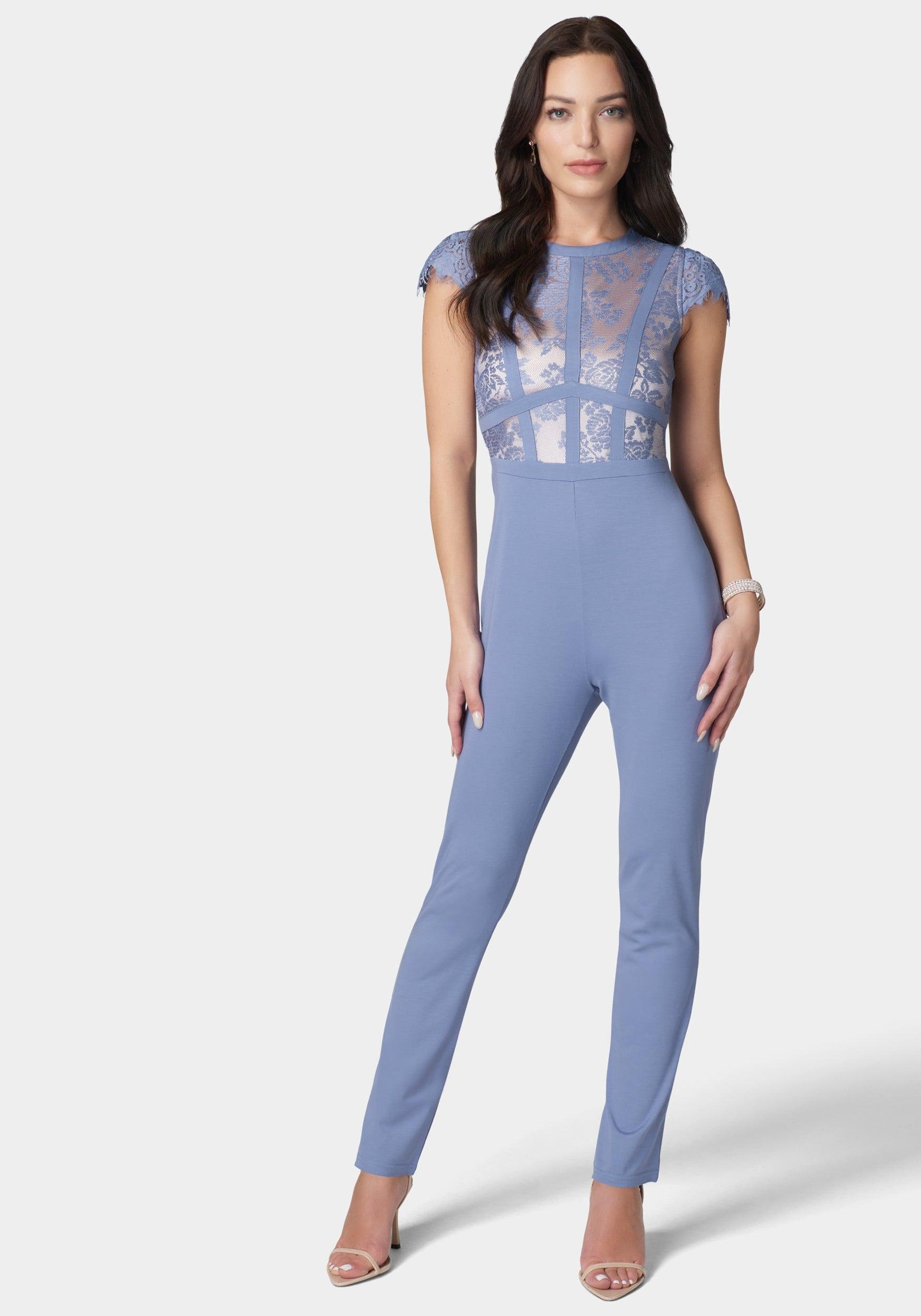 Caged Lace Catsuit by BEBE