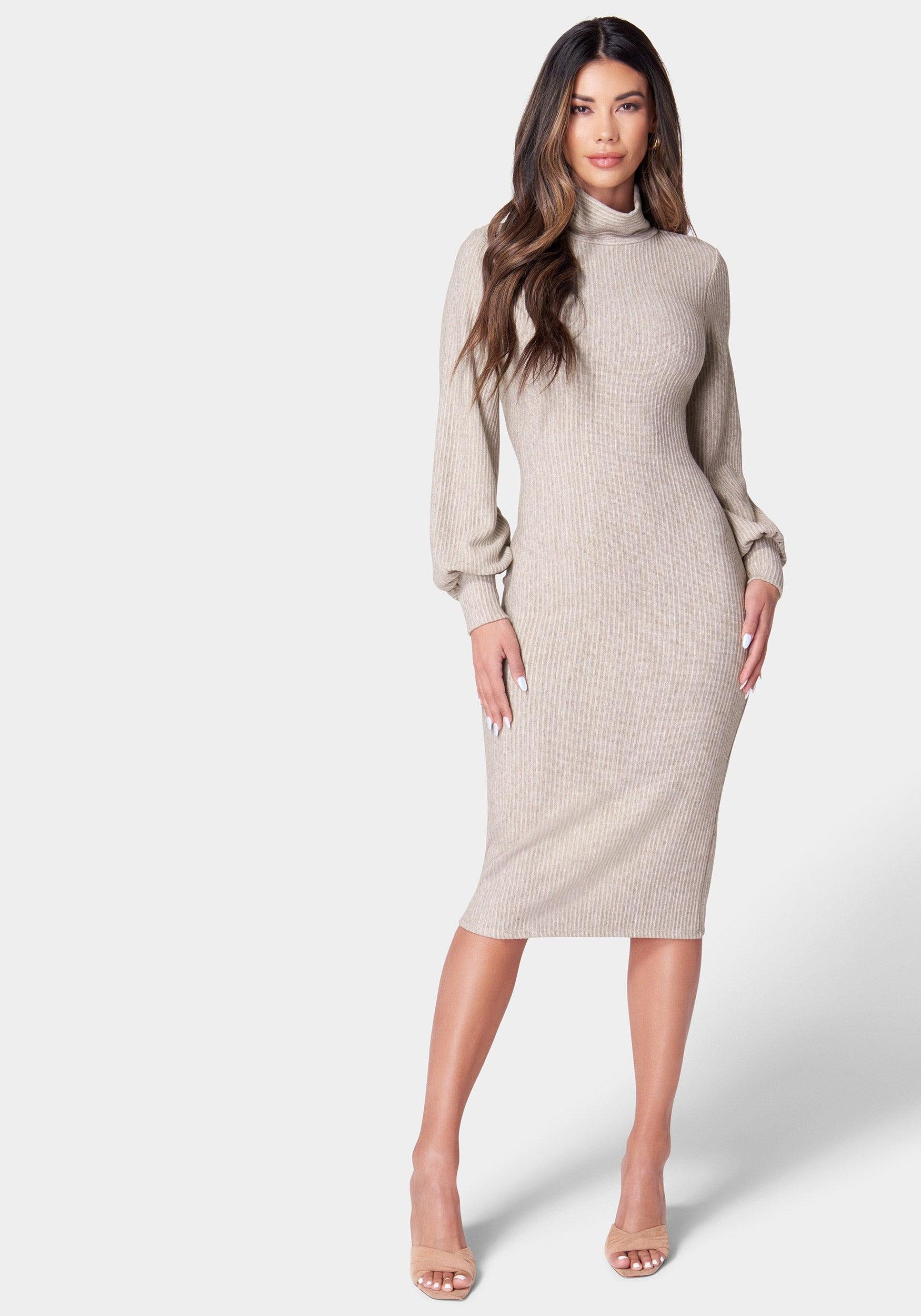 Midi Sweater Dress by BEBE