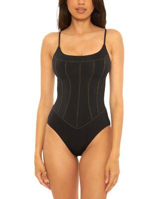 Color Code Corset Style One Piece Swimsuit by BECCA BY REBECCA VIRTUE