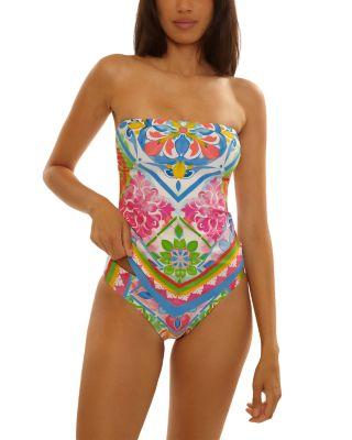 Mijas Casey Handkerchief Tankini Top & Mijas American Fit Bikini Bottom by BECCA BY REBECCA VIRTUE