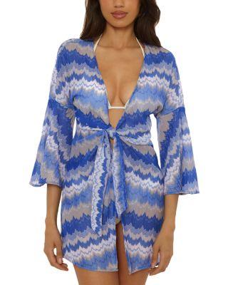 Santorini Textured Knit Cover Up Tunic by BECCA BY REBECCA VIRTUE