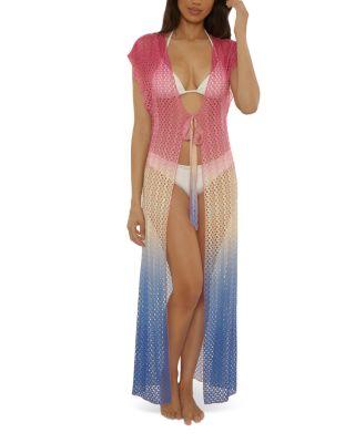 Sunset Ombr&eacute; Crochet Cover Up Robe by BECCA BY REBECCA VIRTUE