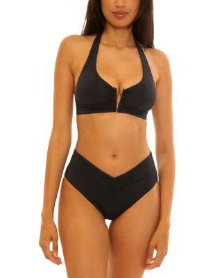 Viviana V-Wire Halter Bikini Top & American Fit Bikini Bottom by BECCA BY REBECCA VIRTUE