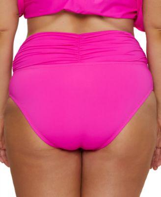 Plus Size Marble Canyon High Waist Bikini Bottoms by BECCA ETC Plus Size Marble Canyon High Waist Bikini Bottoms by BECCA ETC