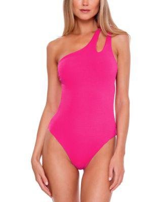 Pucker Up Asymmetrical One-Piece Swimsuit by BECCA
