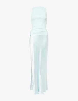 Mirabelle Backless Satin Maxi Dress by BEC&BRIDGE
