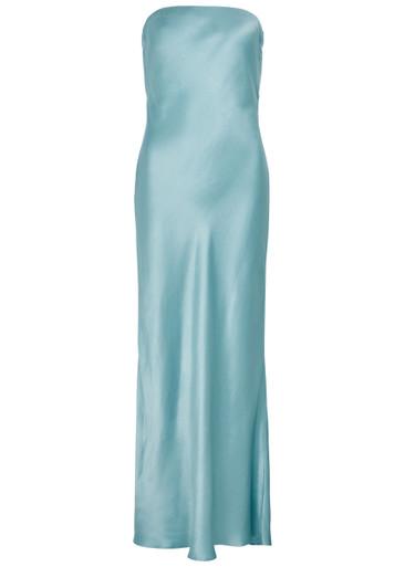 Moon Dance strapless satin maxi dress by BEC&BRIDGE