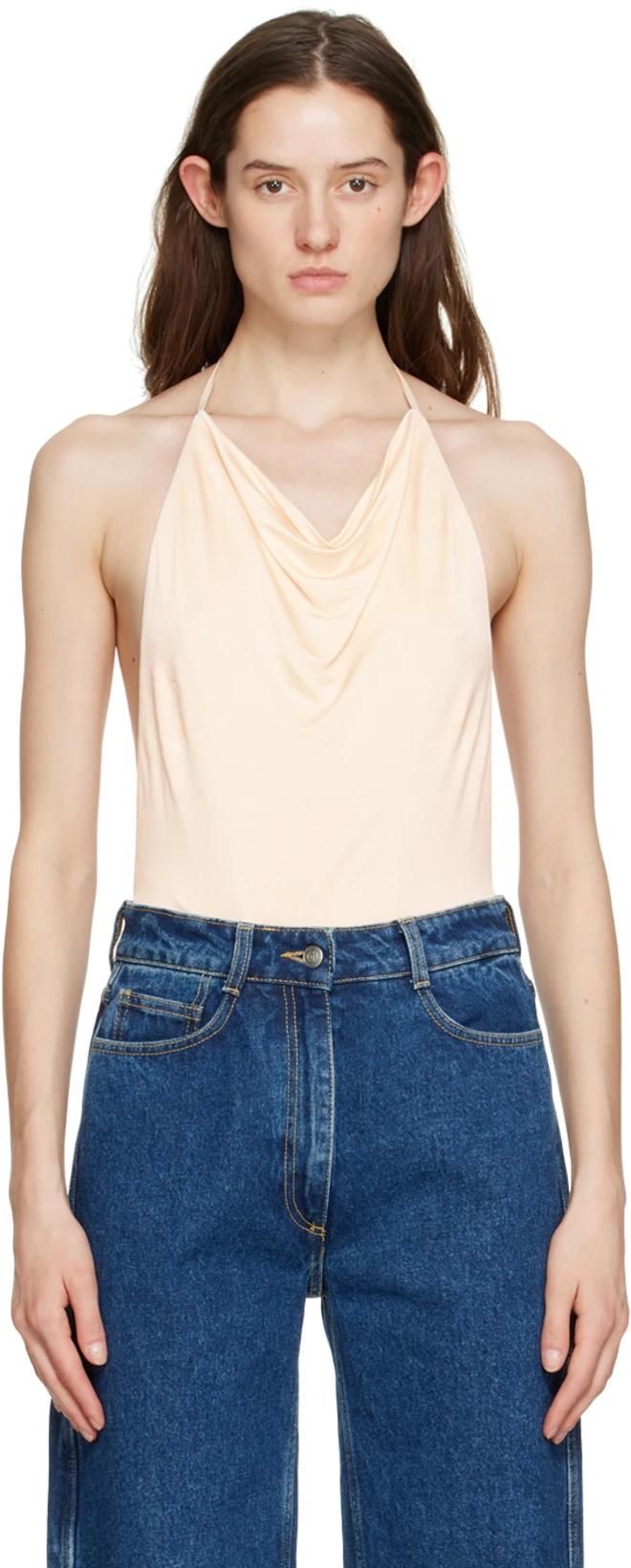 Off-White Ariel Halter Bodysuit by BEC&BRIDGE