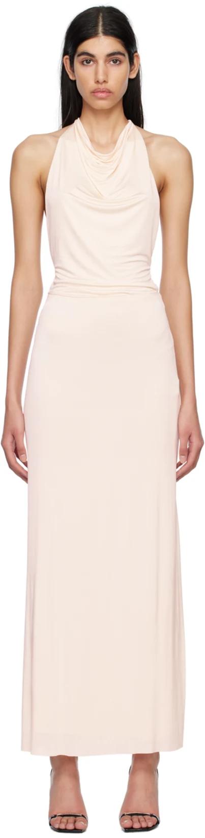 Off-White Ariel Halter Maxi Dress by BEC&BRIDGE