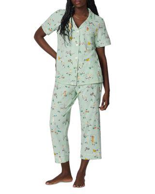 Short Sleeve Classic Cotton Stretch Jersey Cropped Pajama Set by BEDHEAD PAJAMAS