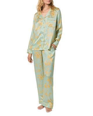 Silk Rose Print Pajama Set by BEDHEAD PAJAMAS