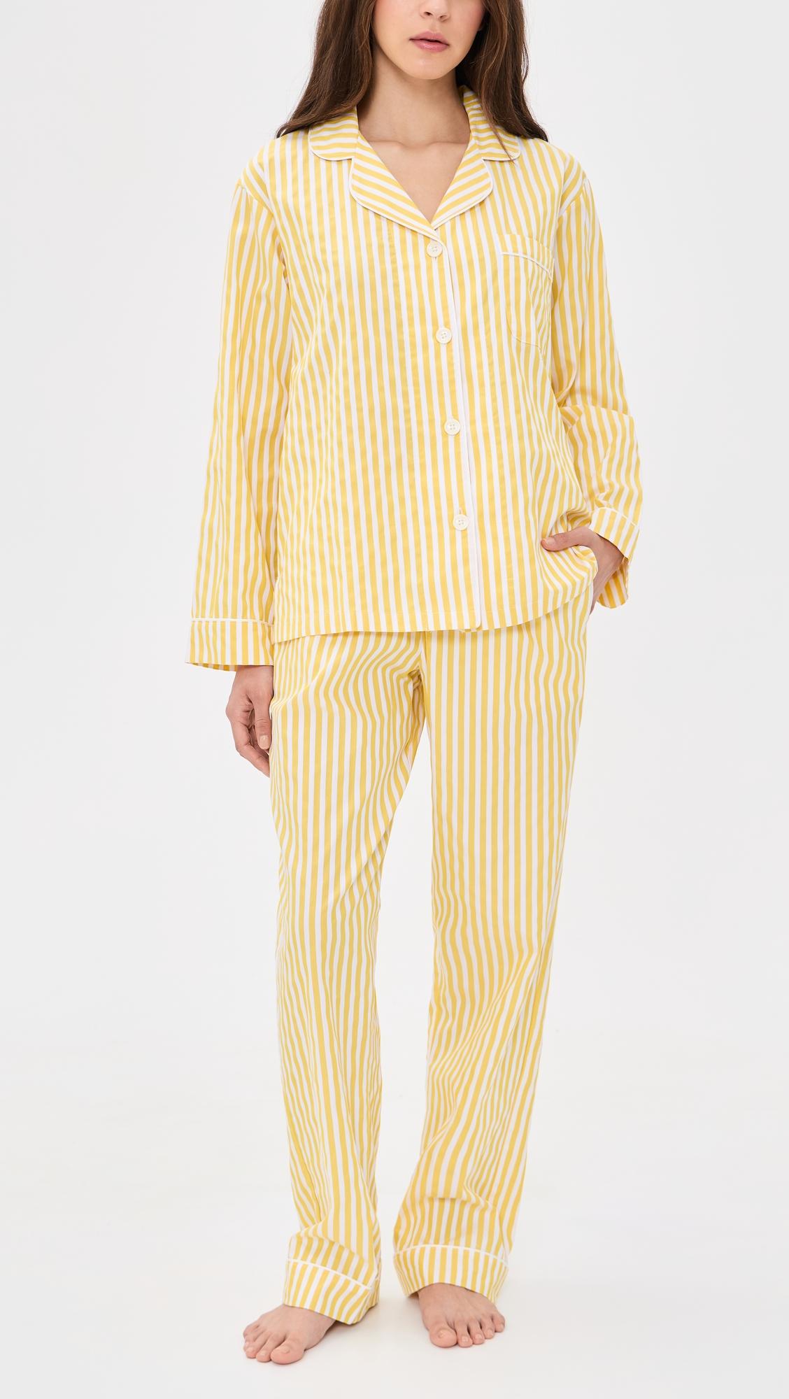Long Sleeve Yellow 3-D Stripe Pajamas by BEDHEAD PJS