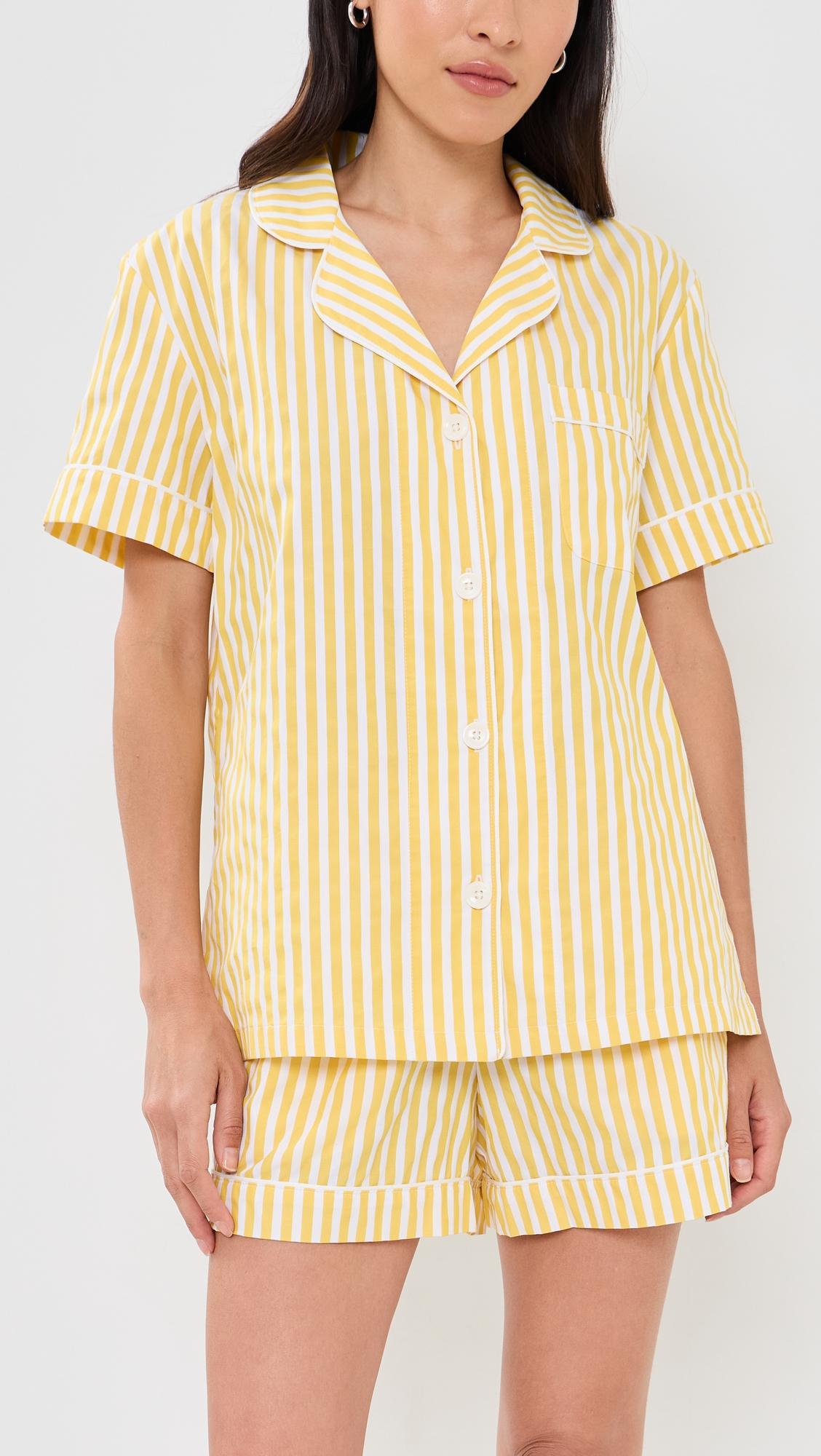 Yellow Stripe Pajama Set by BEDHEAD PJS