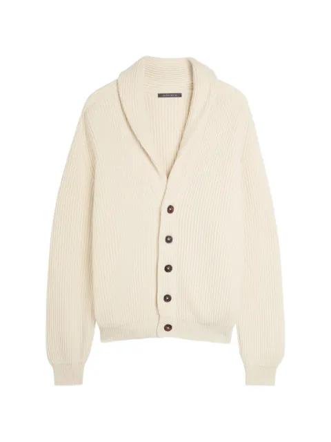 button ribbed cardigan by BEGG X CO