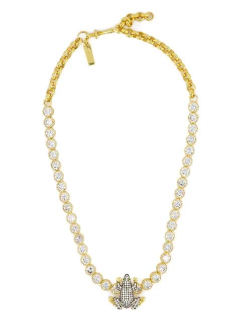 Frog tennis necklace by BEGUM KHAN