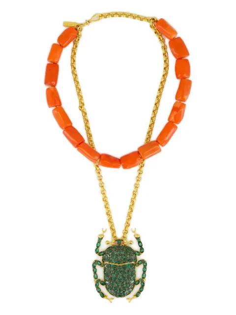 scarab-motif necklace by BEGUM KHAN