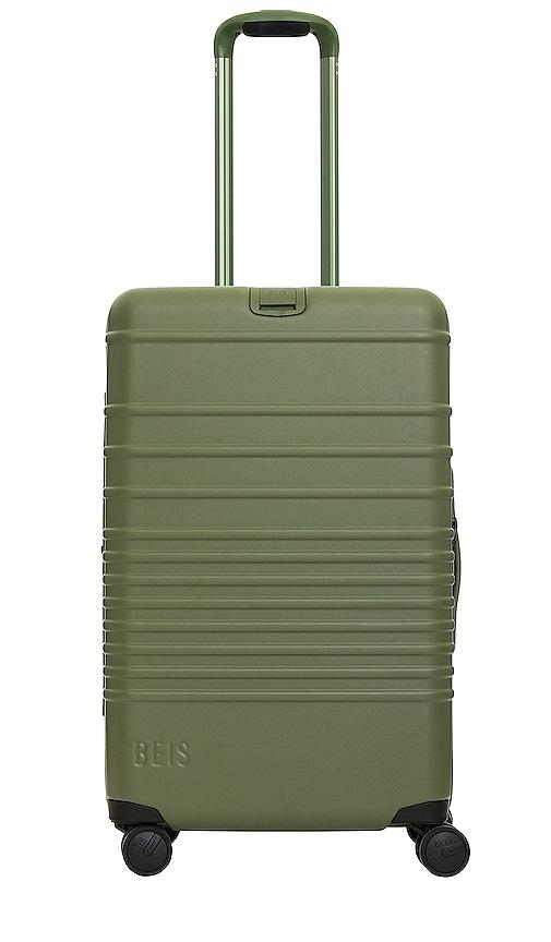BEIS BEIS The Medium Check-In Roller in Olive in Olive by BEIS