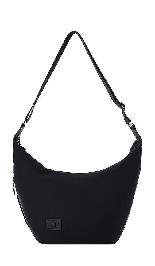 BEIS The Crescent Catchall Bag in Black by BEIS