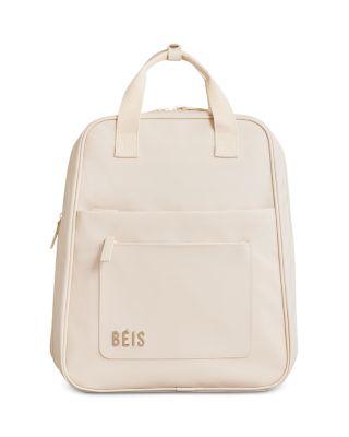 The Expandable Backpack in Beige by BEIS