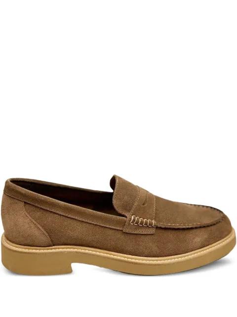 suede stitch loafers by BEKK