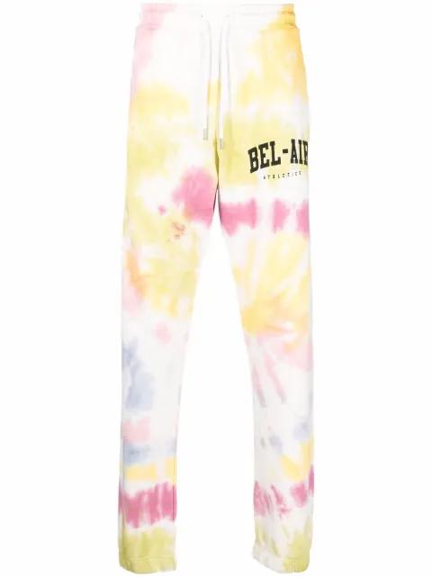 tie dye-print track pants by BEL-AIR ATHLETICS