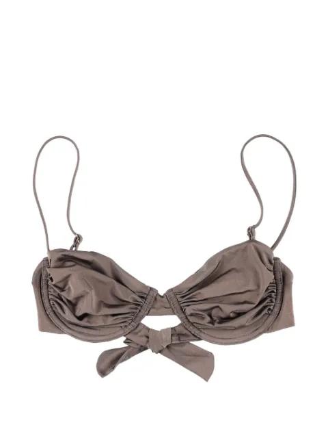 Olivia ruched bikini top by BELAMER