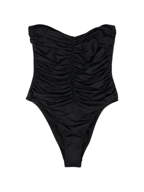 Vivien ruched strapless swimsuit by BELAMER