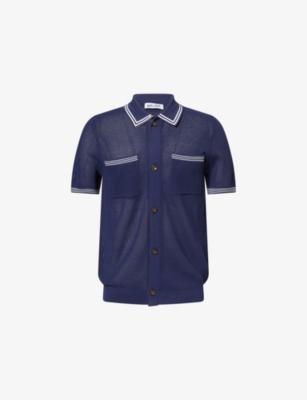 Andersson Open Stitch Knitted Resort Shirt by BELIER