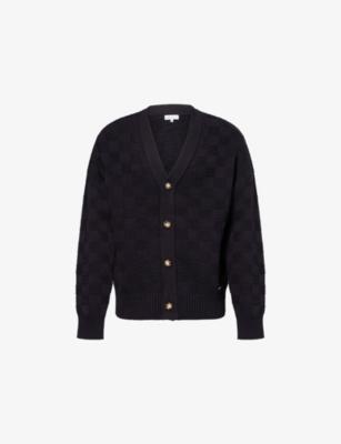 Basket-Weave Knit Cotton-Blend Cardigan by BELIER