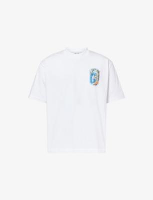 Coast View-Print Cotton T-Shirt by BELIER