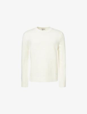 Crewneck Logo-Plaque Knitted Jumper by BELIER