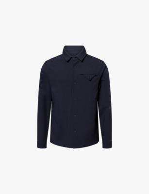 Regular-Fit Long-Sleeves Stretch-Woven Shirt by BELIER