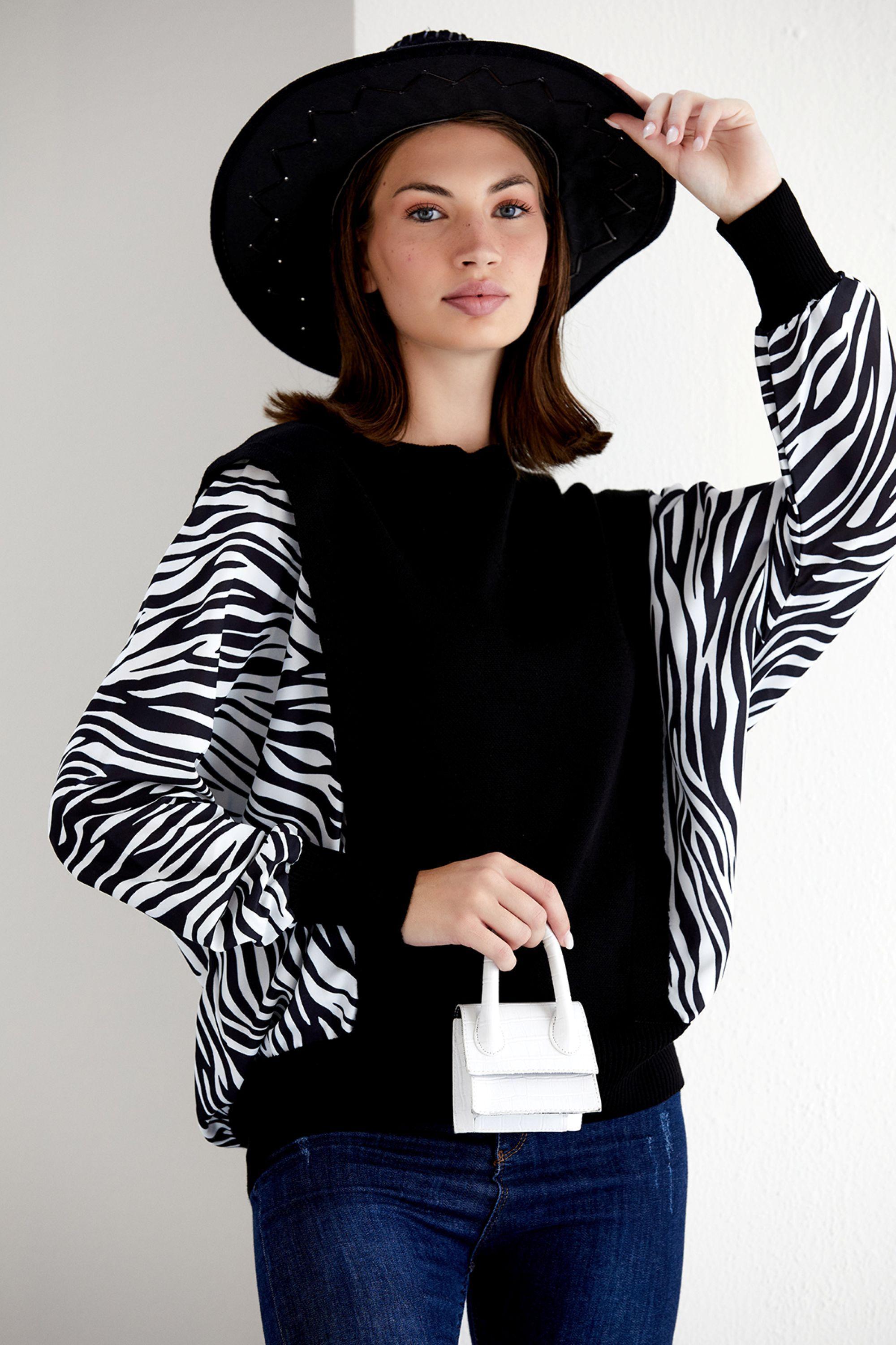 Wild Zebra Oversized Knit Jumper by BELISSH