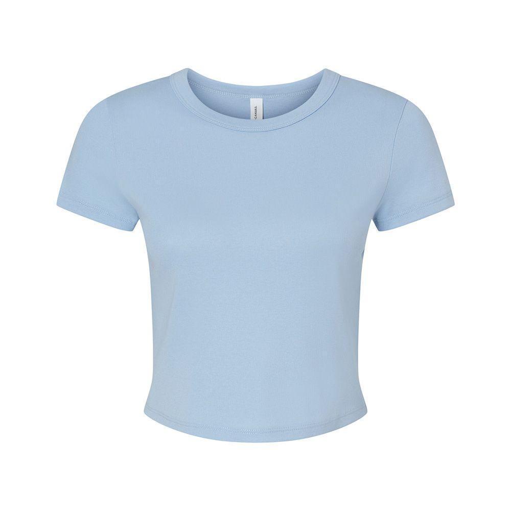 Micro-Rib Crop T-Shirt by BELLA + CANVAS