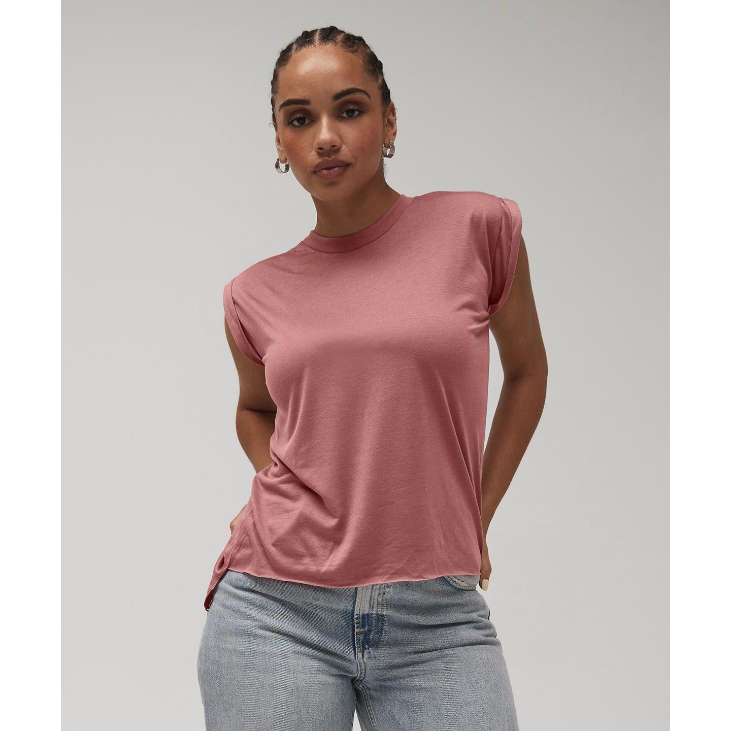 Roll Sleeve T-Shirt by BELLA + CANVAS
