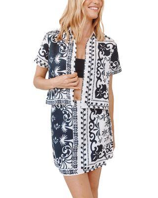 Bandana Short Sleeve Camp Shirt by BELLA DAHL