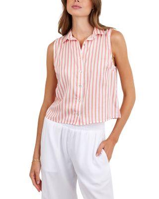 Clean Sleeveless Button Down Top by BELLA DAHL